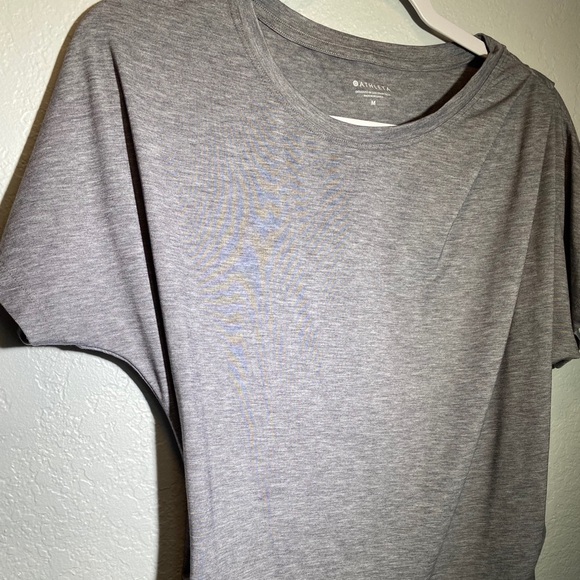 Athleta Womens Ruched Shoulder And Side Sz M - Picture 2 of 6